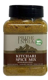 Pride Of India - Natural Indian Kitchari Spice Seasoning - 8oz (227gm) Sifting Jar - Make Perfect Tasting Rice & Lentil Pilaf - No Prep Needed - Blend