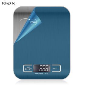 1pc 10KG/5KG Kitchen Scales Stainless Steel Weighing For Food Diet Postal Balance Measuring LCD Precision Electronic (size: 10KG)