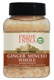 Pride of India ‚Äì Ginger Minced Whole ‚Äì Gourmet Spice ‚Äì Rich in Antioxidant ‚Äì Potent Flavor - Great for Adding Flavor to Stir Fries & Sauces ‚Ä (size: 7 oz)